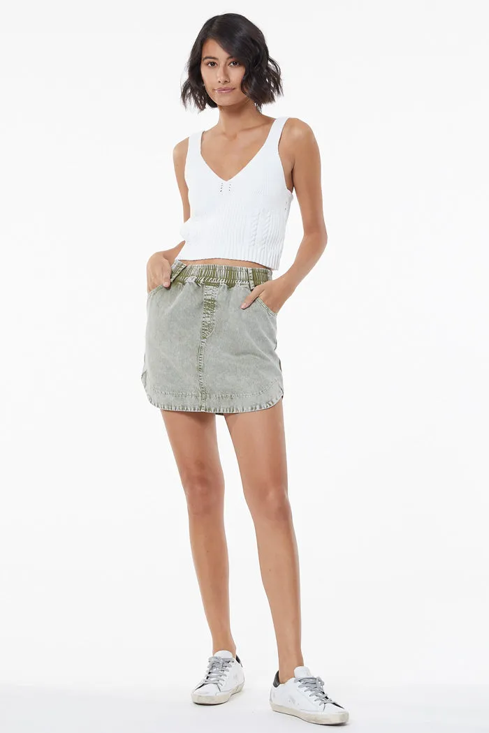 Dixie Mini Skirt // Fir Green Mineral ~ NO RETURNS