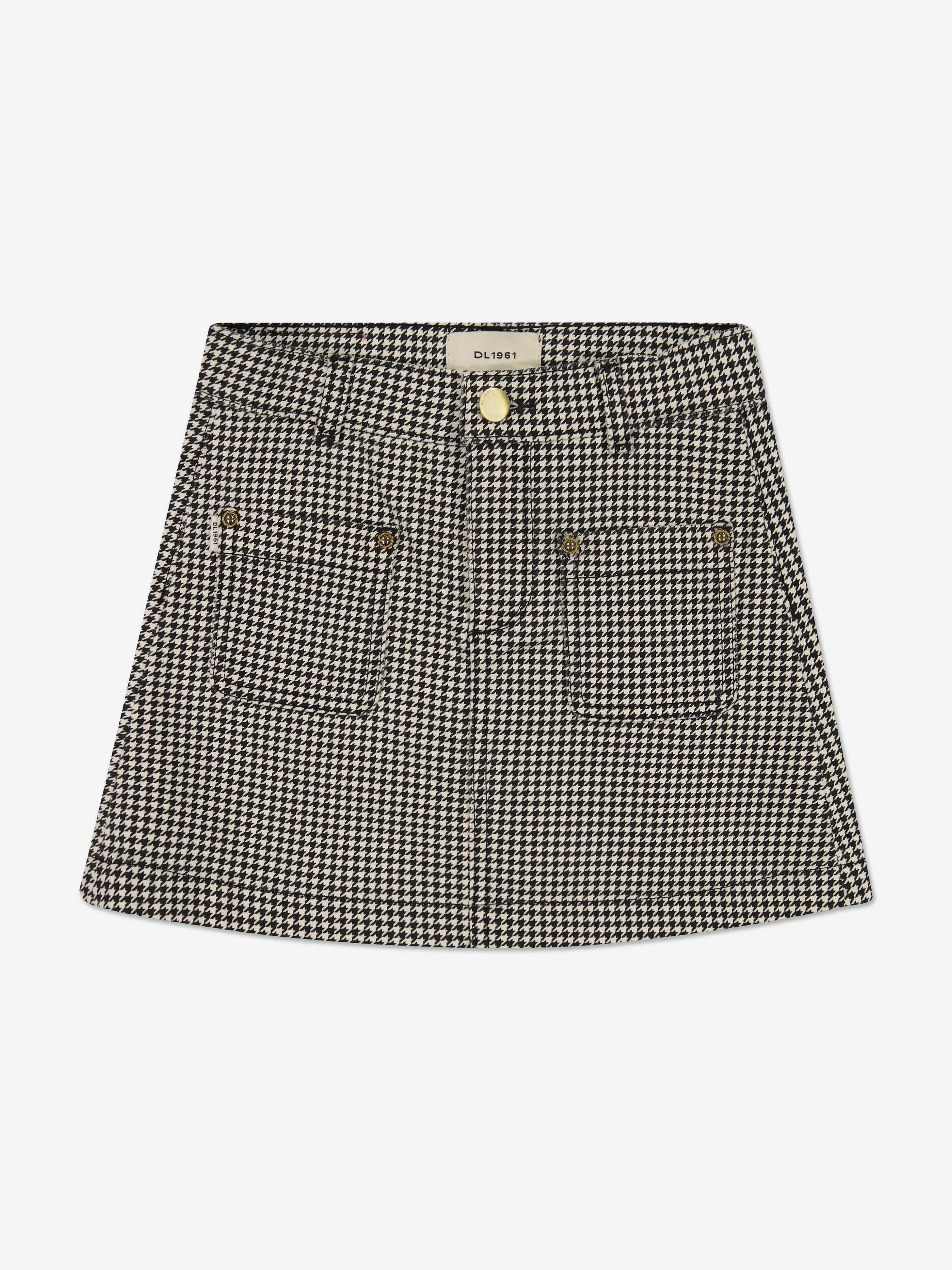 DL1961 Girls Jenny Mini Skirt in Grey