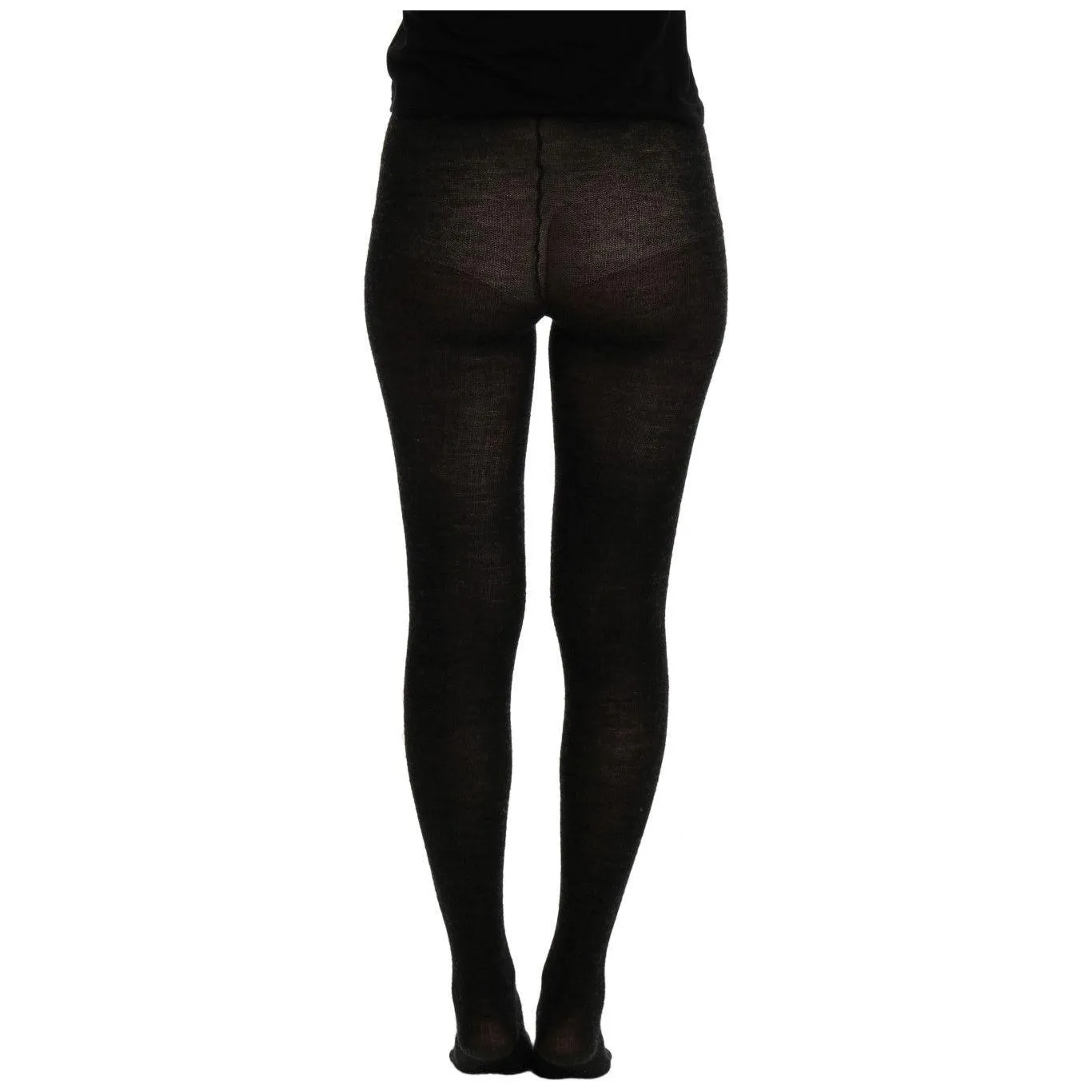 Dolce & Gabbana Elegant Gray High-Waist Stretch Tights Pants