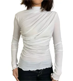 Donna Drape Top. White