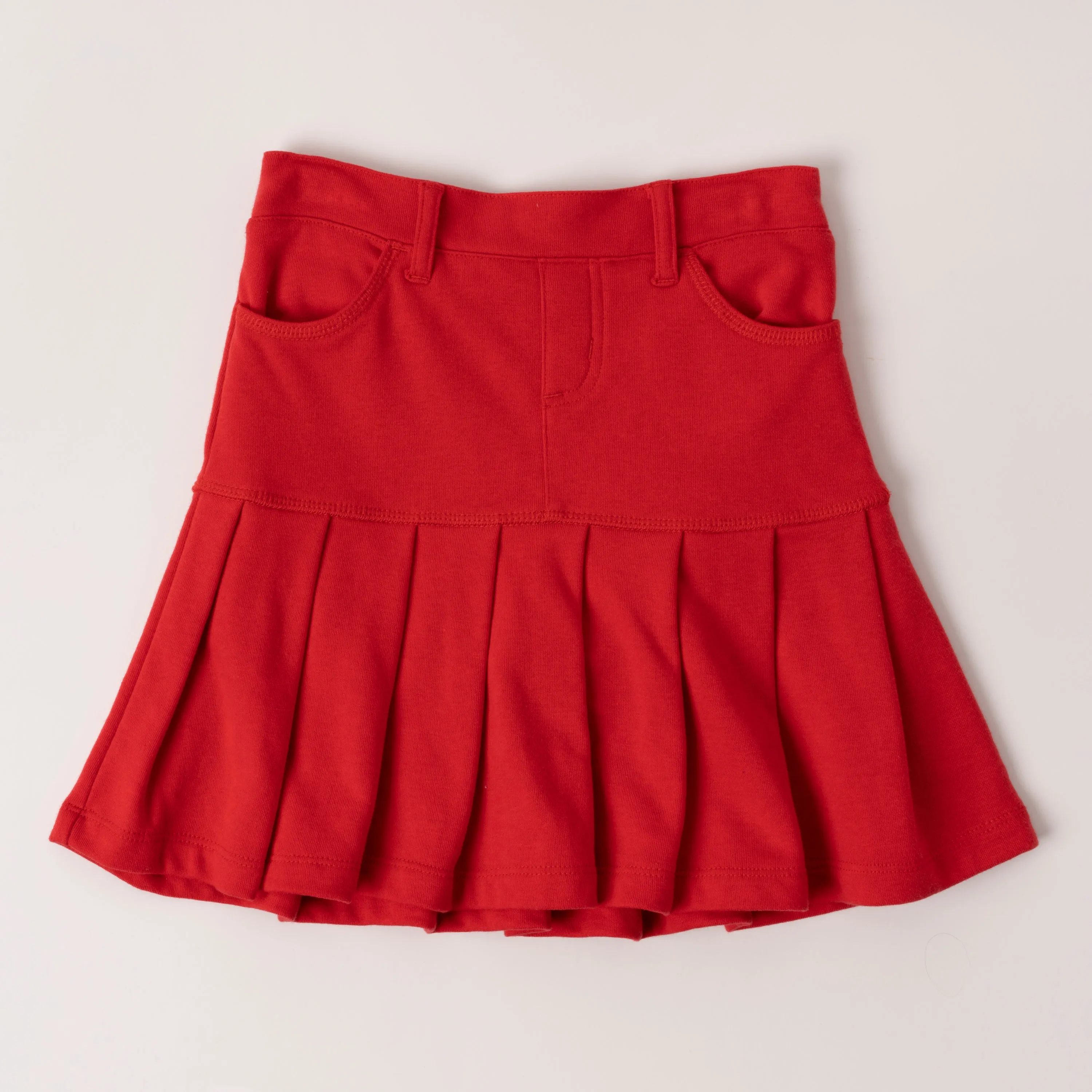 Drop Yoke Pleated Skort