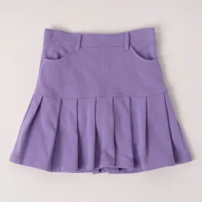 Drop Yoke Pleated Skort