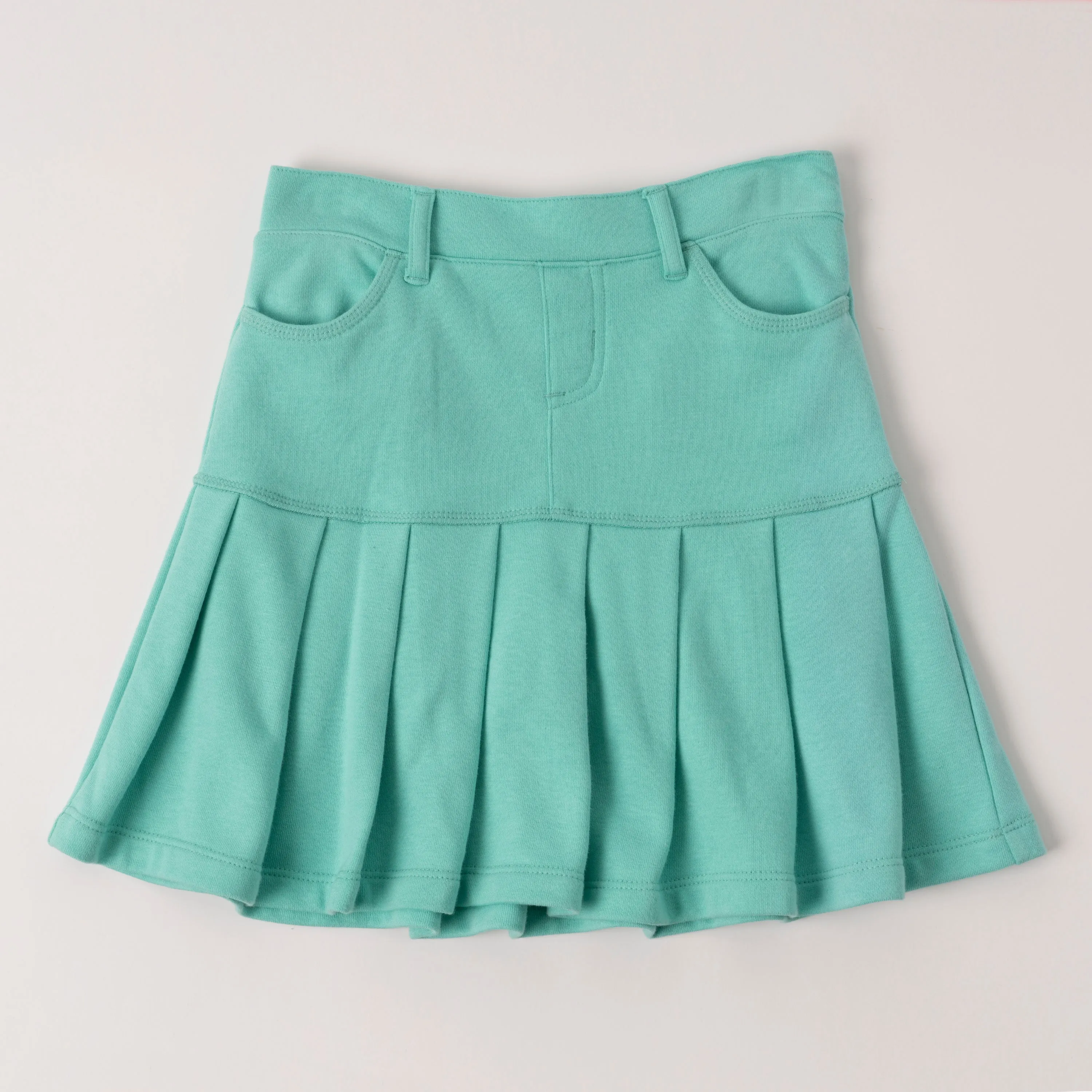 Drop Yoke Pleated Skort