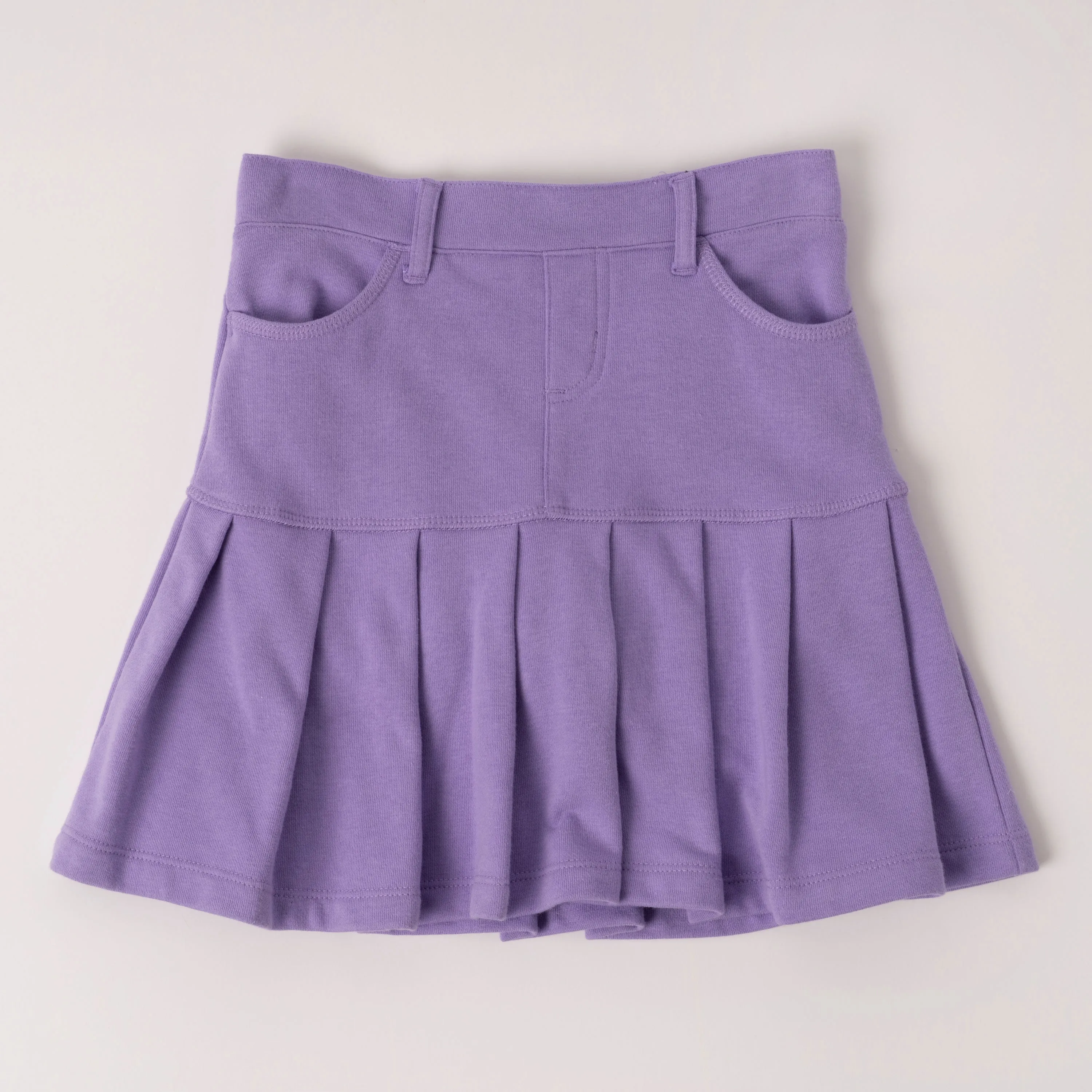 Drop Yoke Pleated Skort