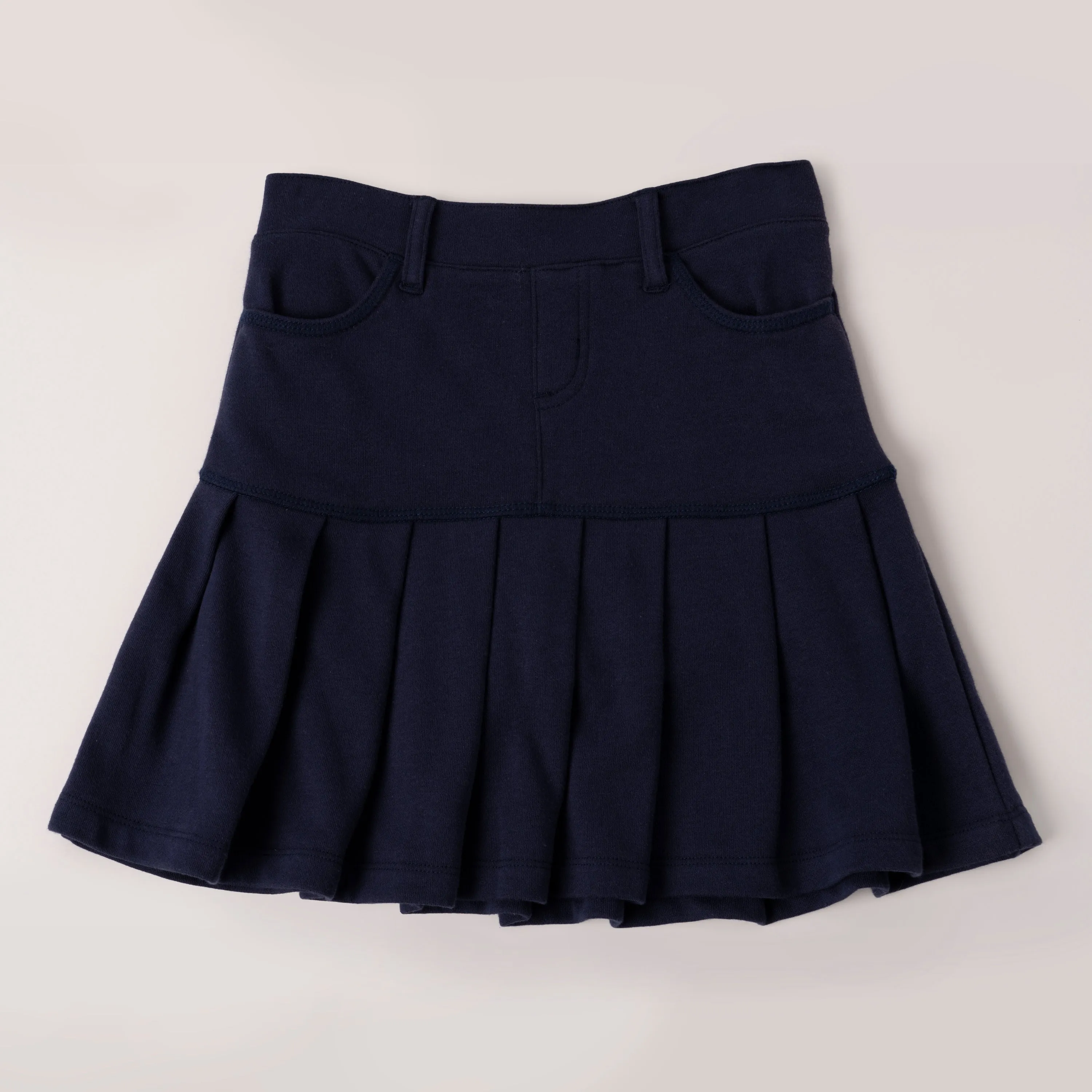 Drop Yoke Pleated Skort