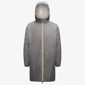 Eiffel Orsetto - Unisex Sherpa Lined Waterproof Rain Jacket in Grey Smoked