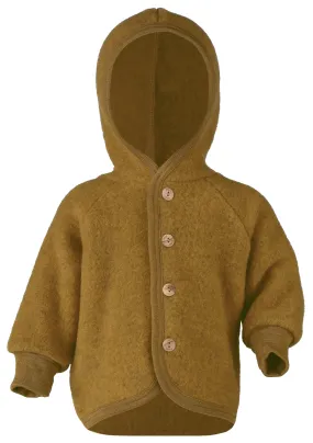 ENGEL WOOL FLEECE HOODED JACKET | BABY