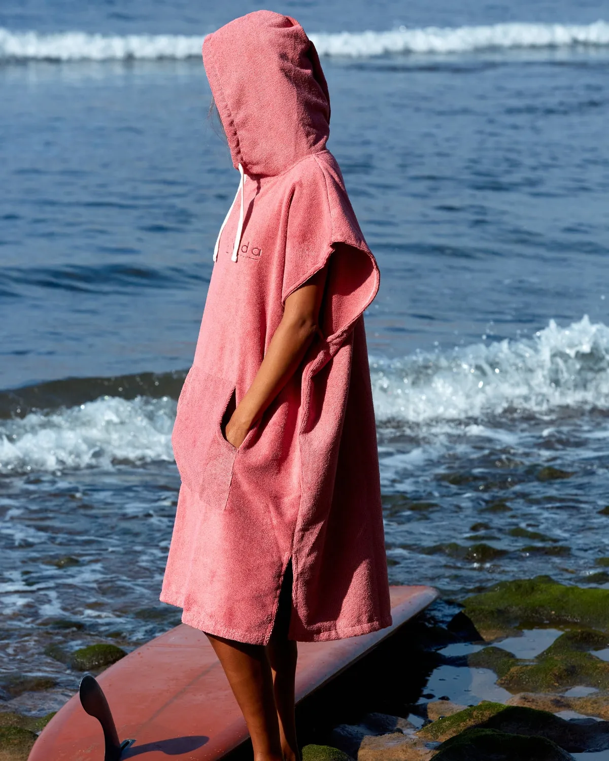 Essential Poncho Towel Changing Robe - Blossom Pink