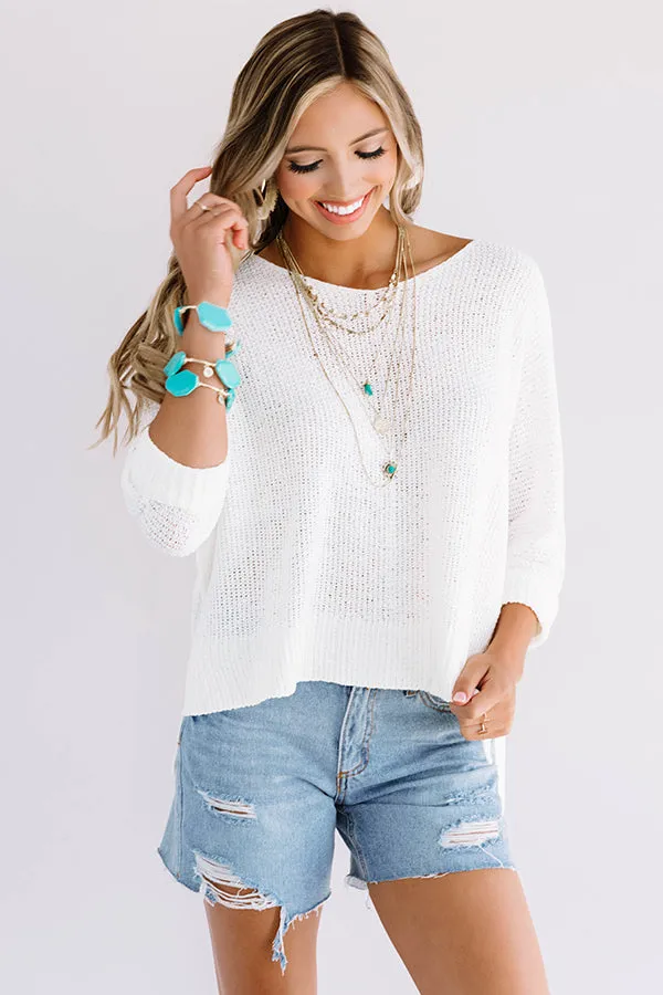 Everyday Gorgeous Knit Tunic In White