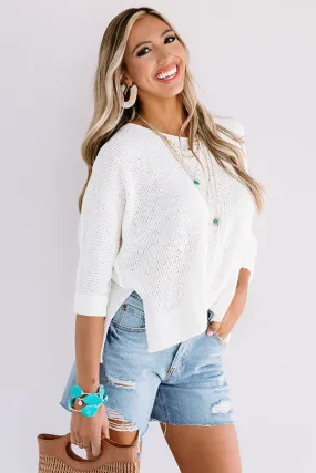 Everyday Gorgeous Knit Tunic In White