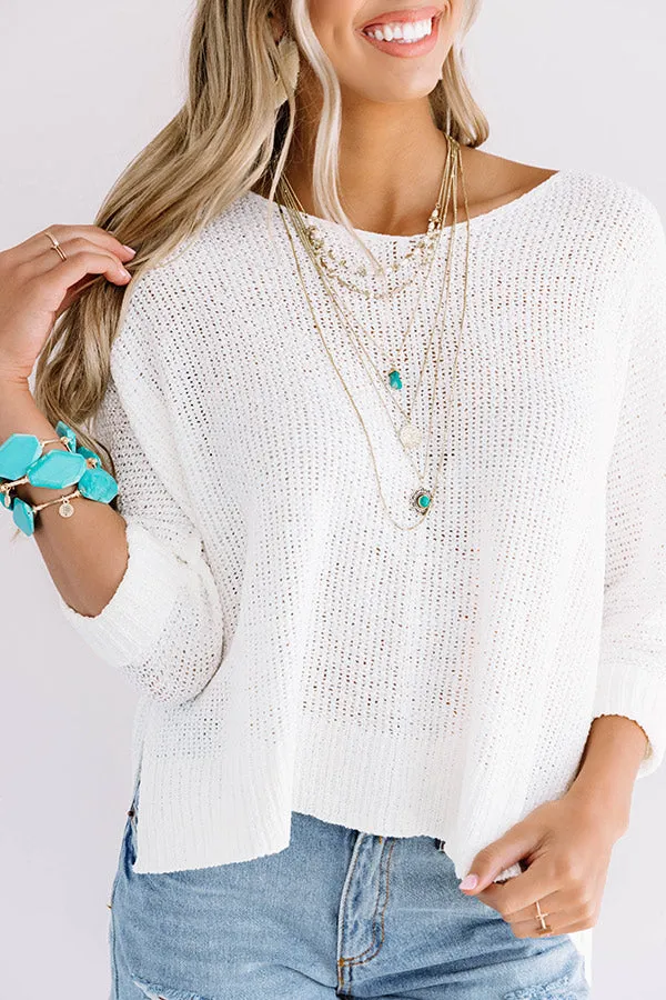 Everyday Gorgeous Knit Tunic In White