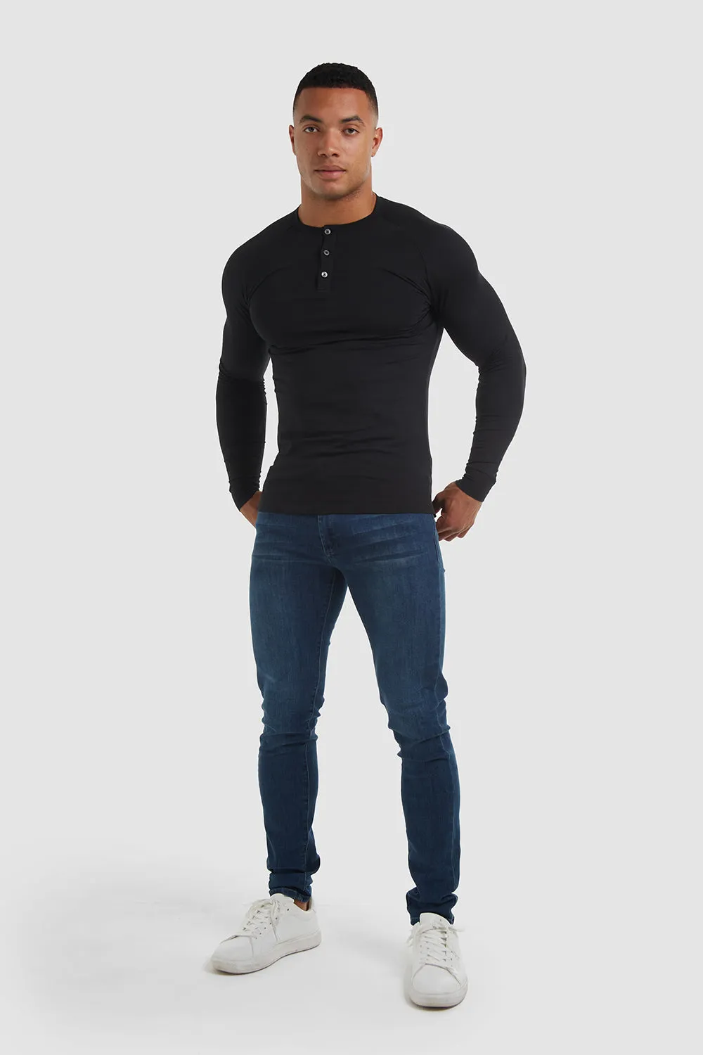 Everyday Henley in Black