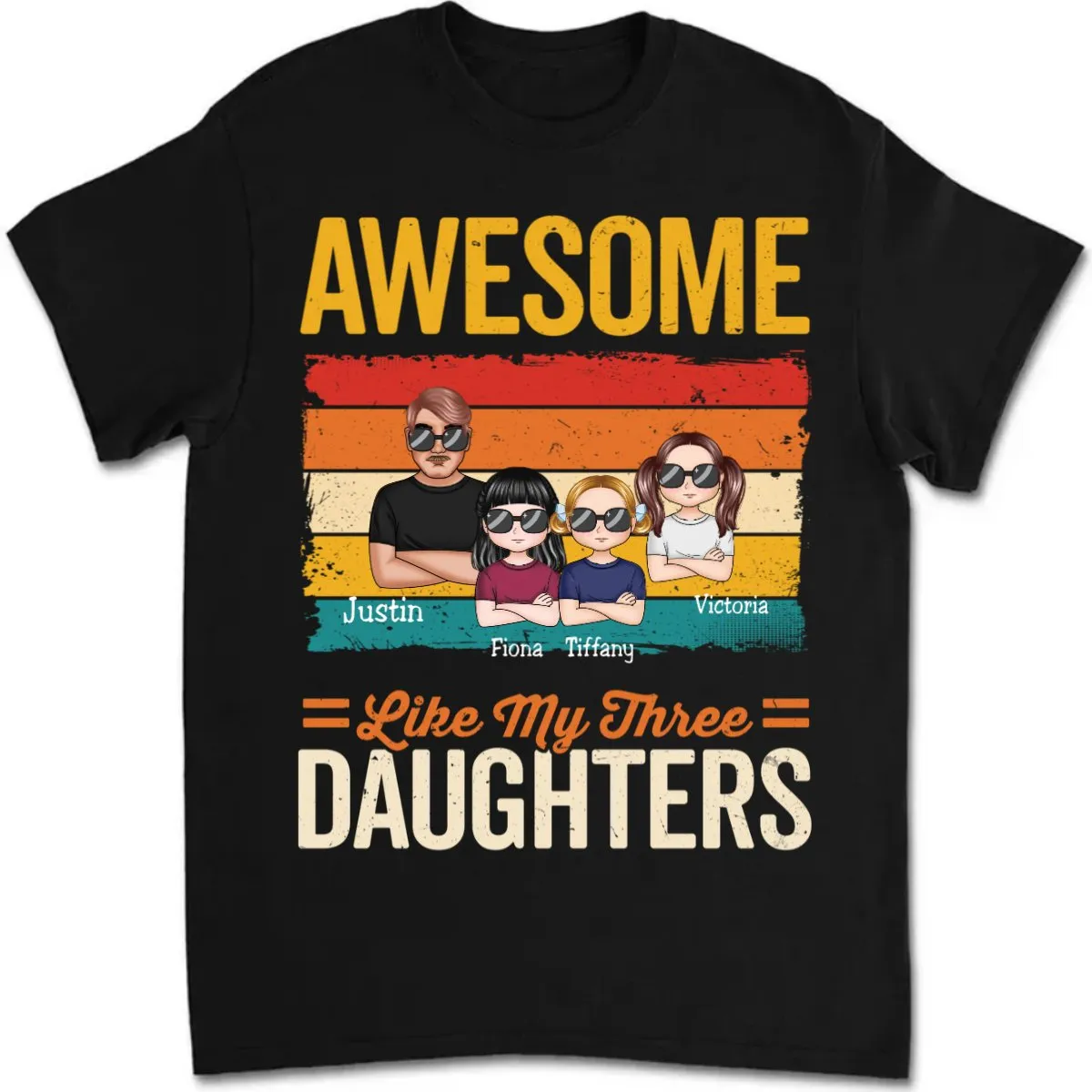 Family - Awesome Like My Daughter - Personalized T-Shirt (LH)