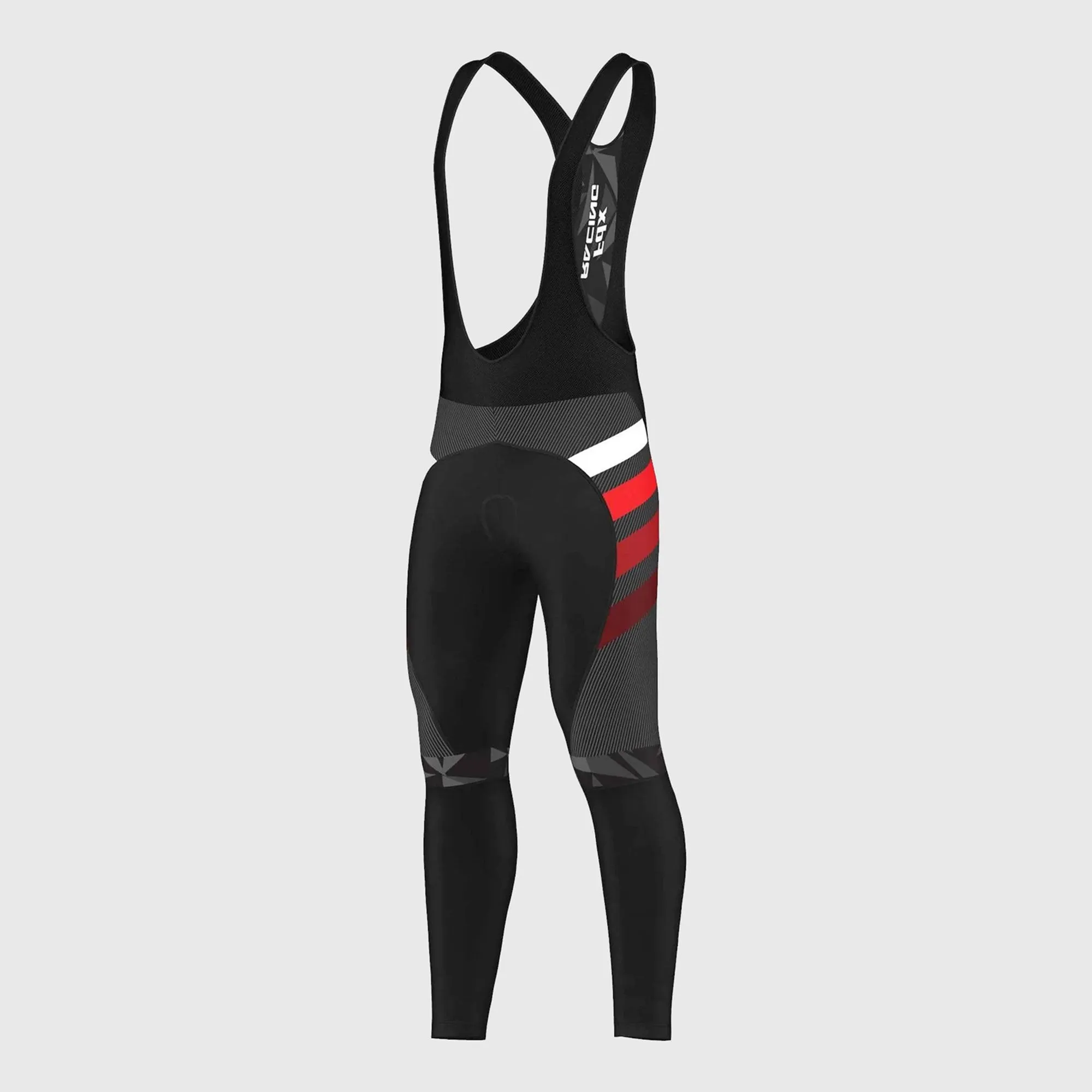 Fdx Equin Men's & Boy's Red Thermal Padded Cycling Bib Tights