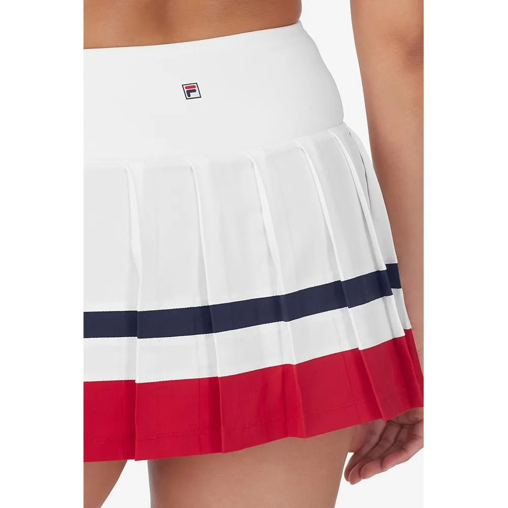 Fila Women's Heritage Essentials Pleated Skort - White/Multi