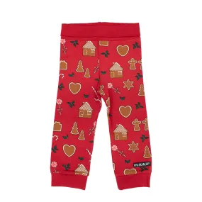 Gingerbread Cuffed Baby Tights in Tango