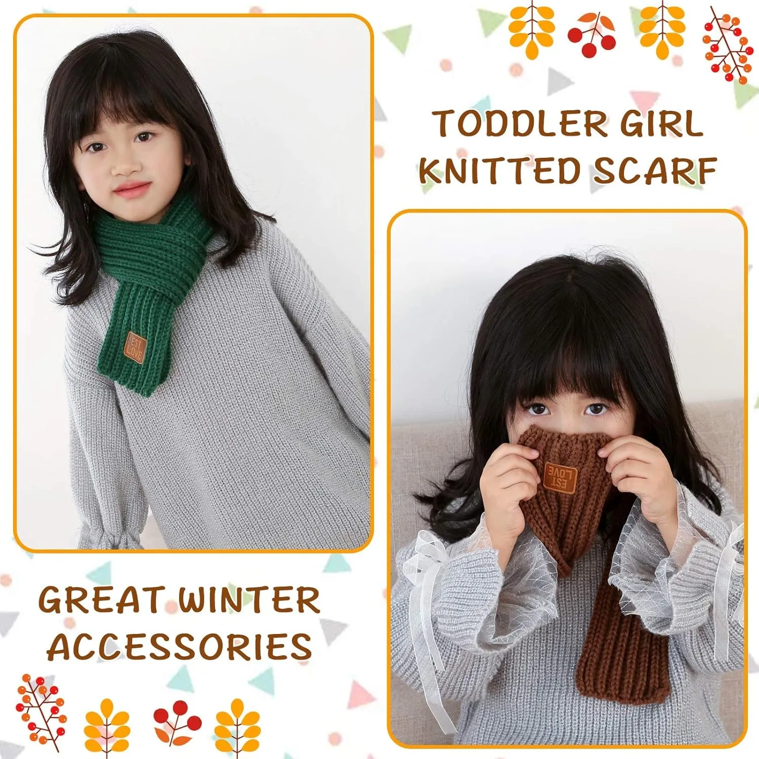 Girl/Boy Toddler's Winter Scarf