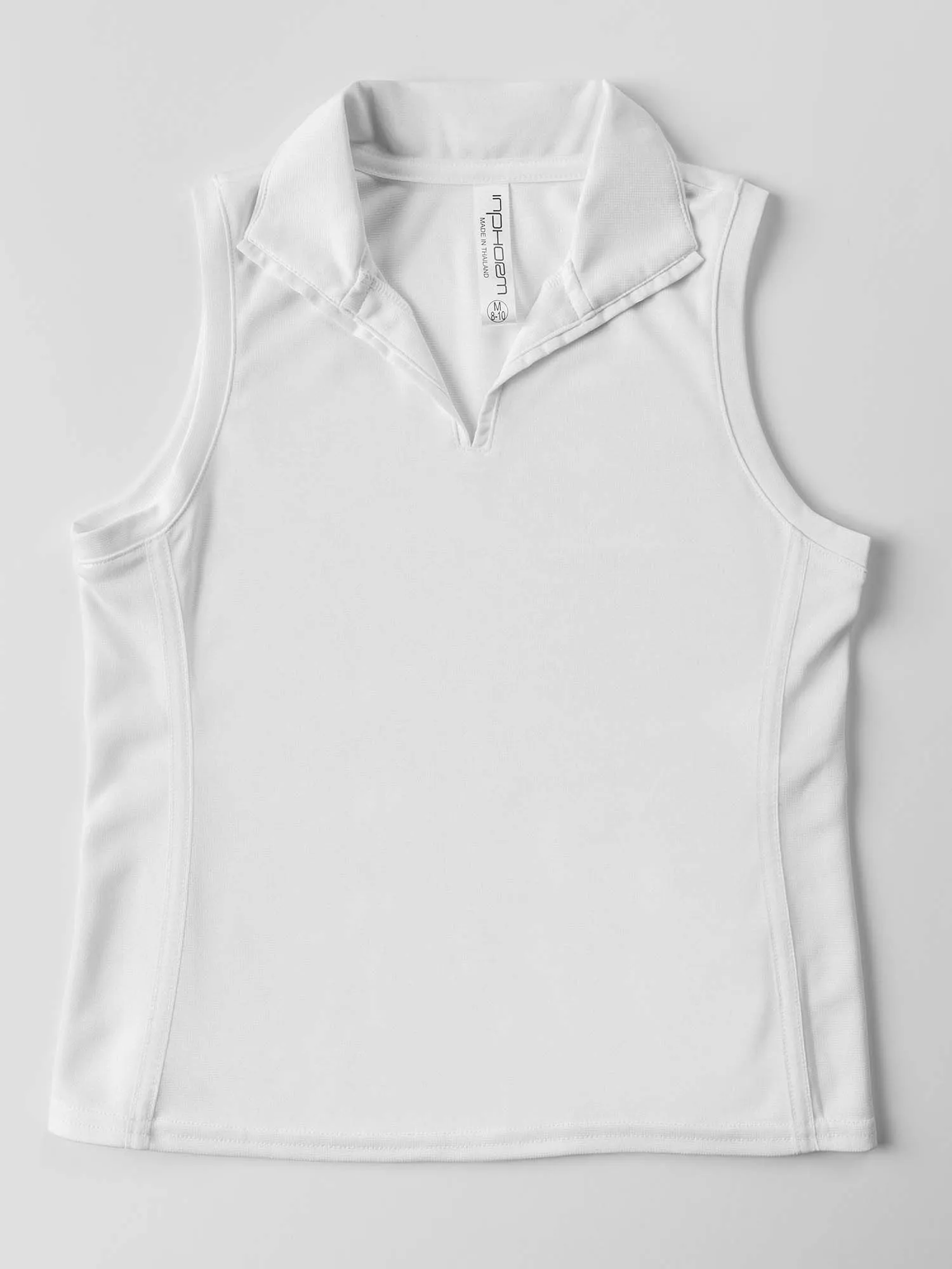 Girls Classic Collar Top - White