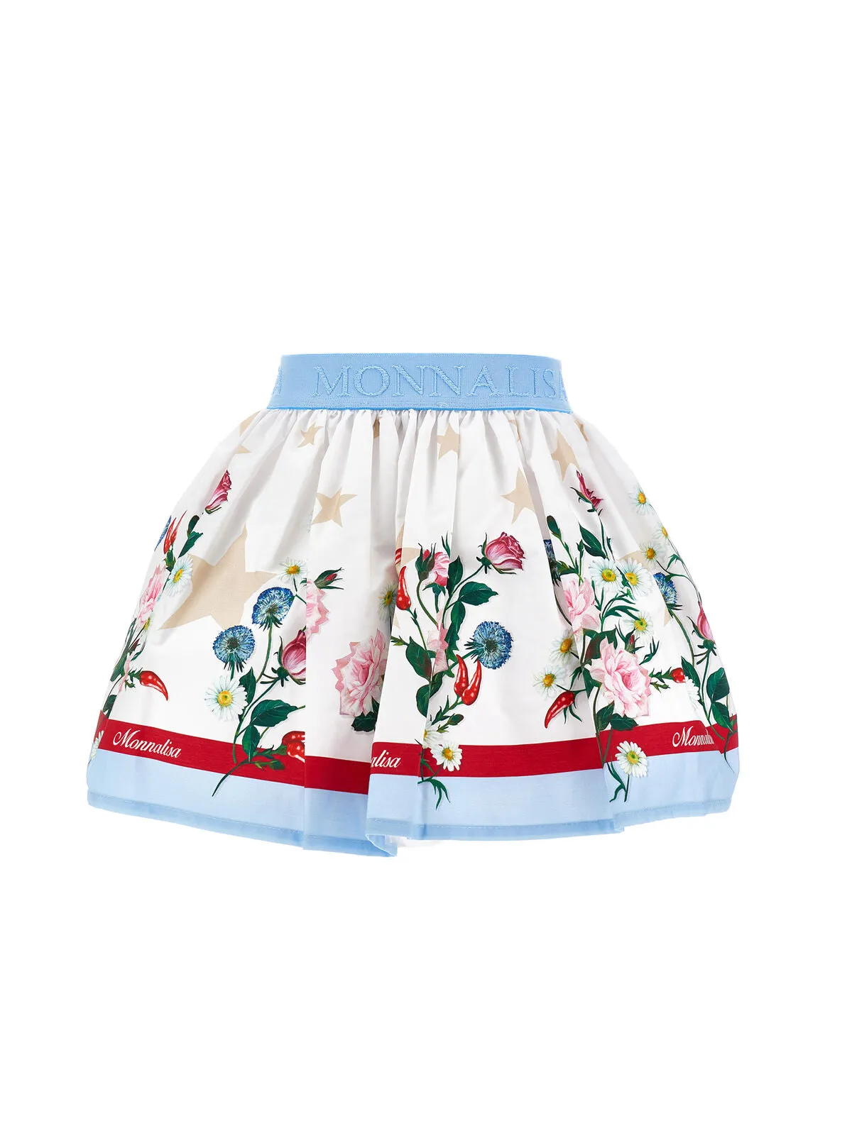 Girl's Floral print poplin skirt