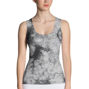 Grey Tie Dye Tank Top