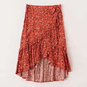 Harvest Floral Ruffle Skirt