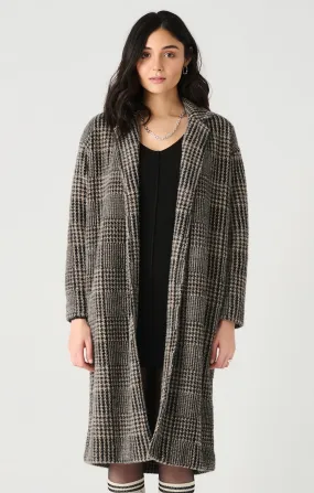 Houndstooth Knit Coat (Dex) (Plus)