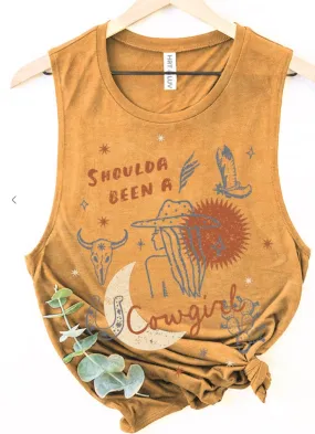 HRT & LUV Cowgirl Graphic Tank