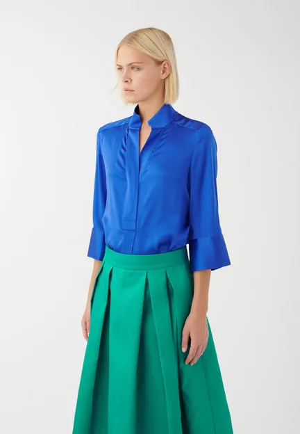 Kami Heaven Blue Silk Shirt