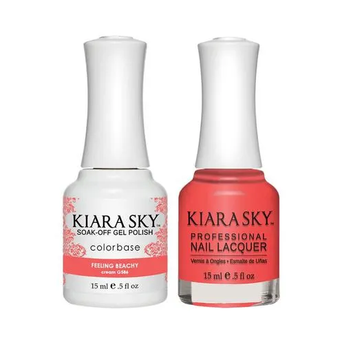 Kiara Sky Classic Gel & Polish Duo - #586 Feeling Beachy!