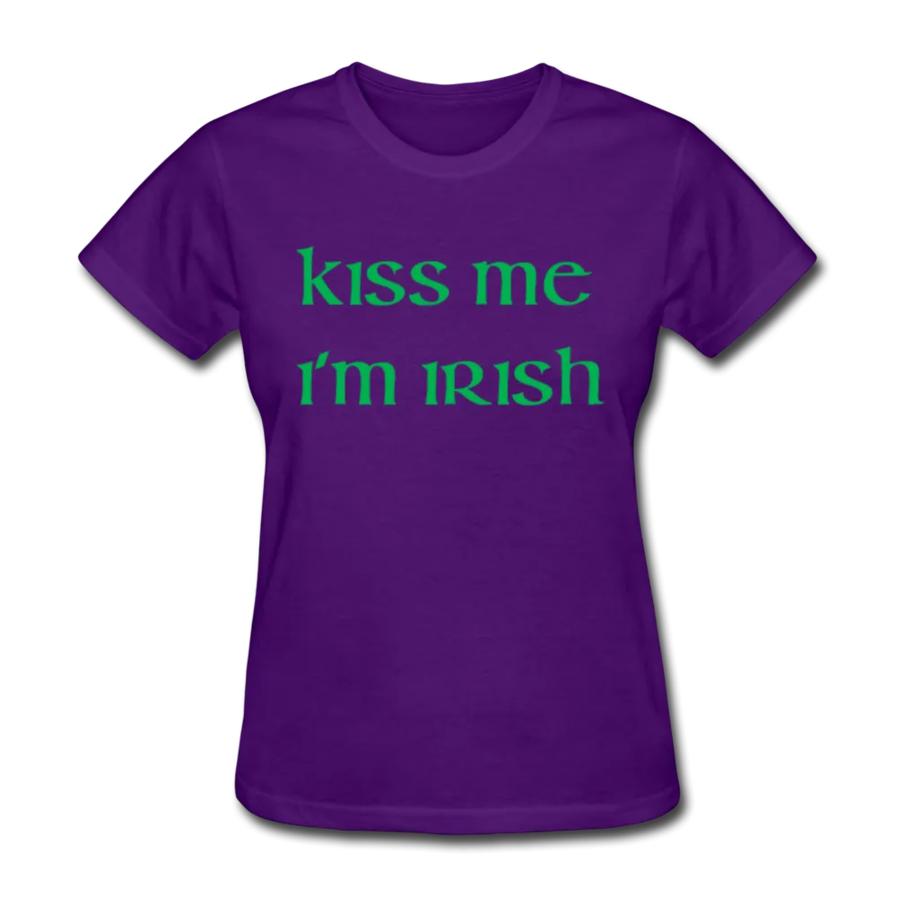 Kiss Me I'm Irish Women's T-Shirt