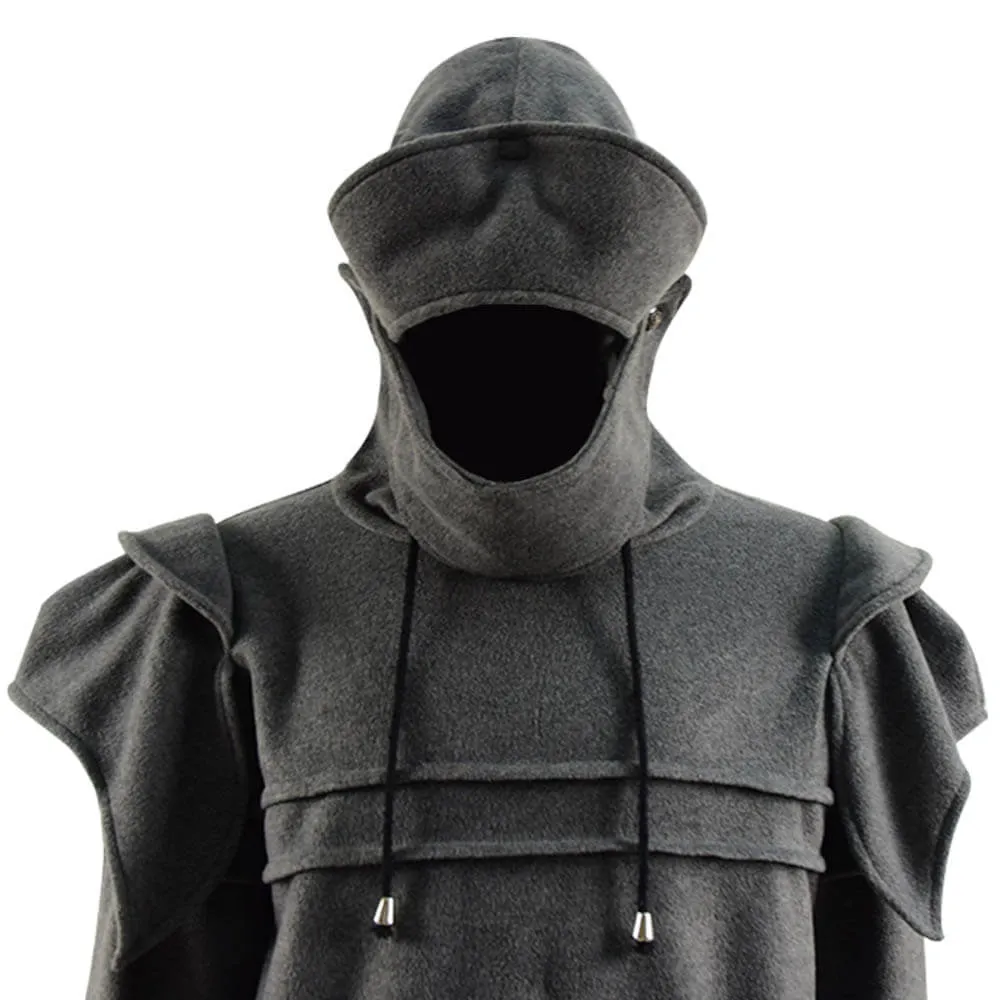 Knight Hoodie Medieval Armor Sweatshirt Winter Hooded Jacket Costume