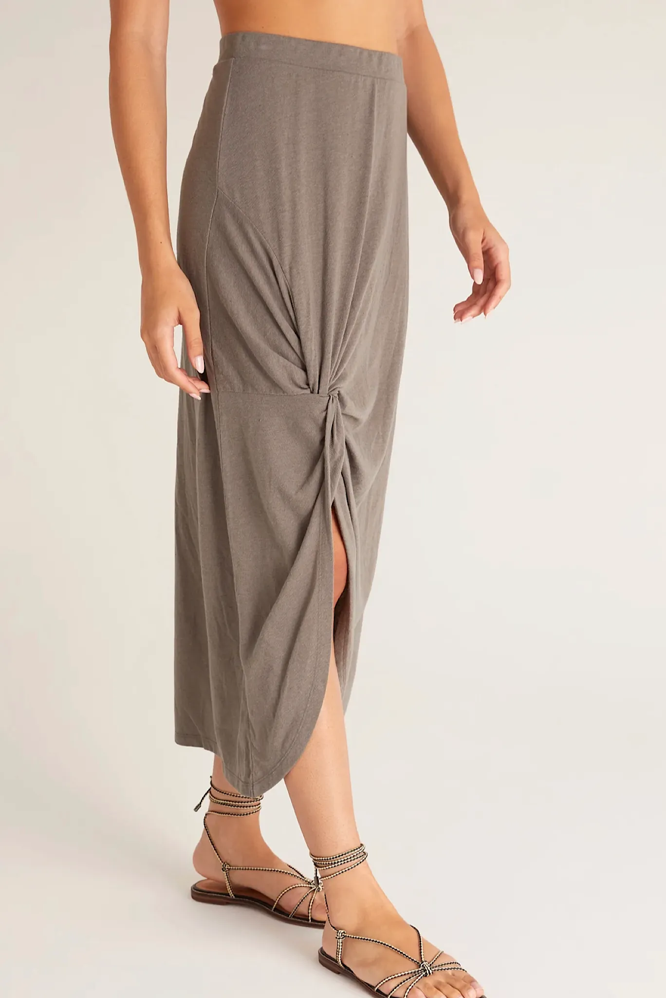 Knot Skirt Moss Grey