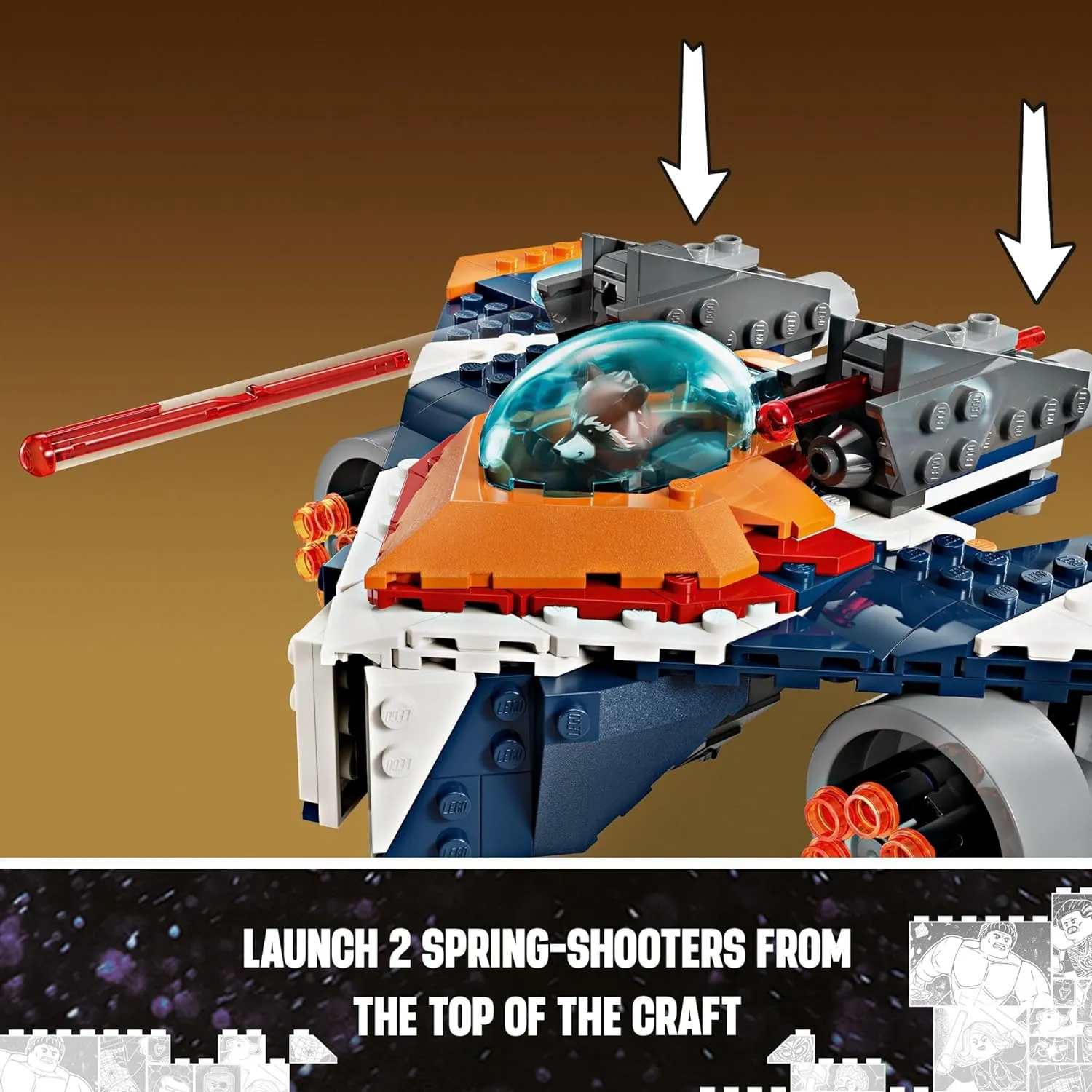 Lego 76278 - Marvel Rocket's Warbird vs. Ronan