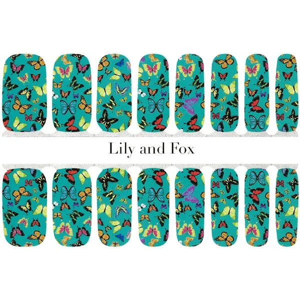 Lily and Fox - Nail Wrap - Butterfly Kisses