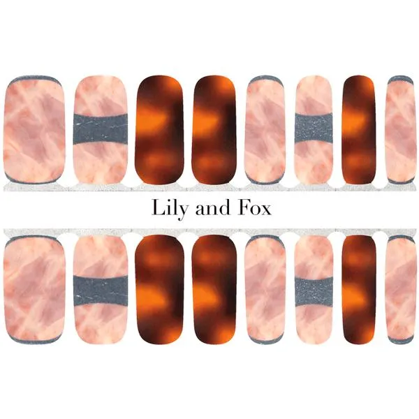 Lily And Fox - Nail Wrap - Tortoise Shell