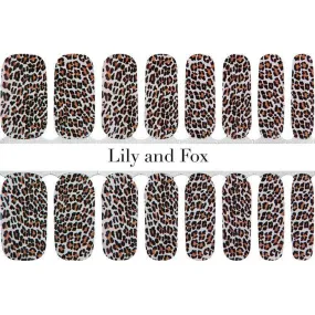 Lily and Fox - Nail Wrap - White Cheetah