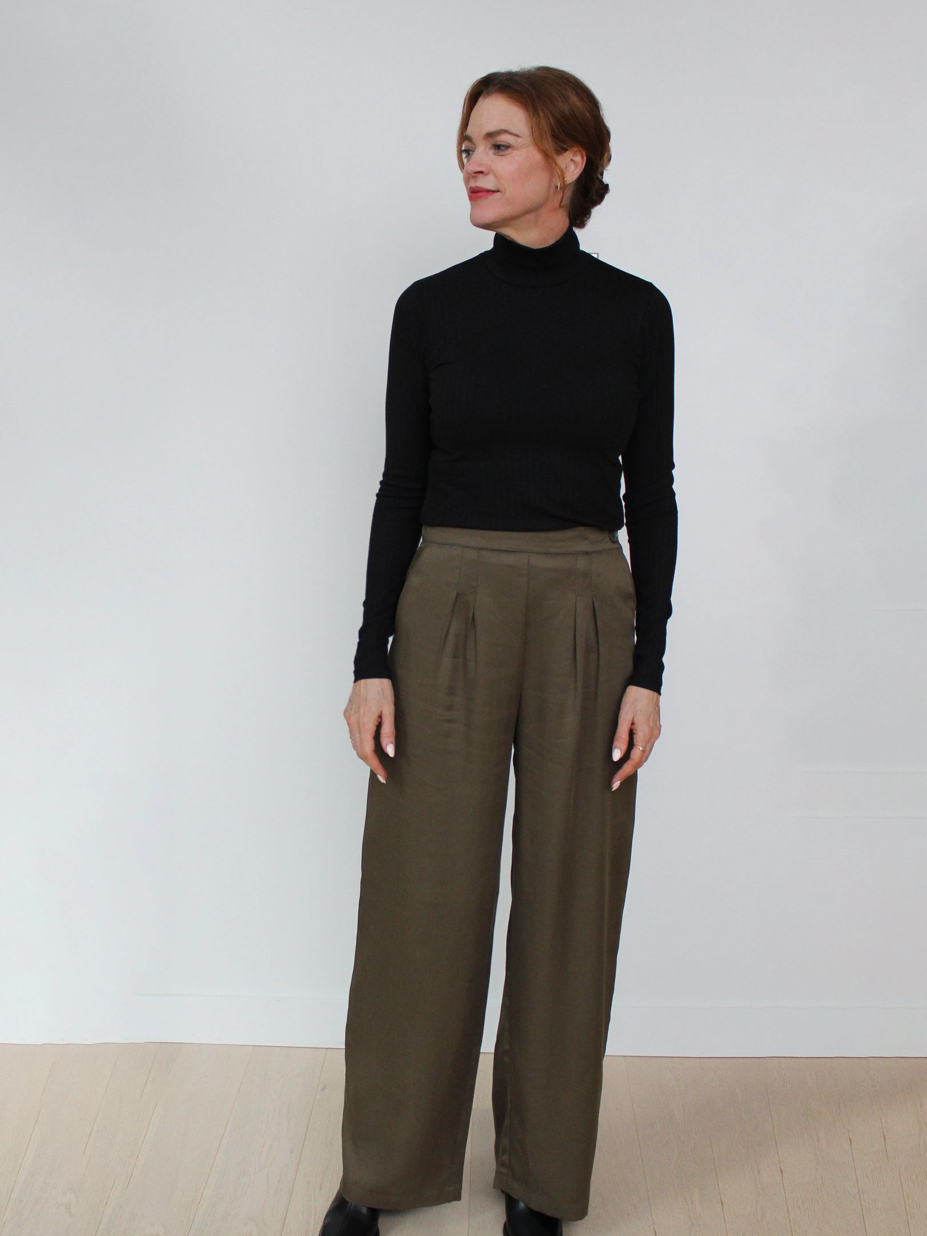 Long Pleat Pant