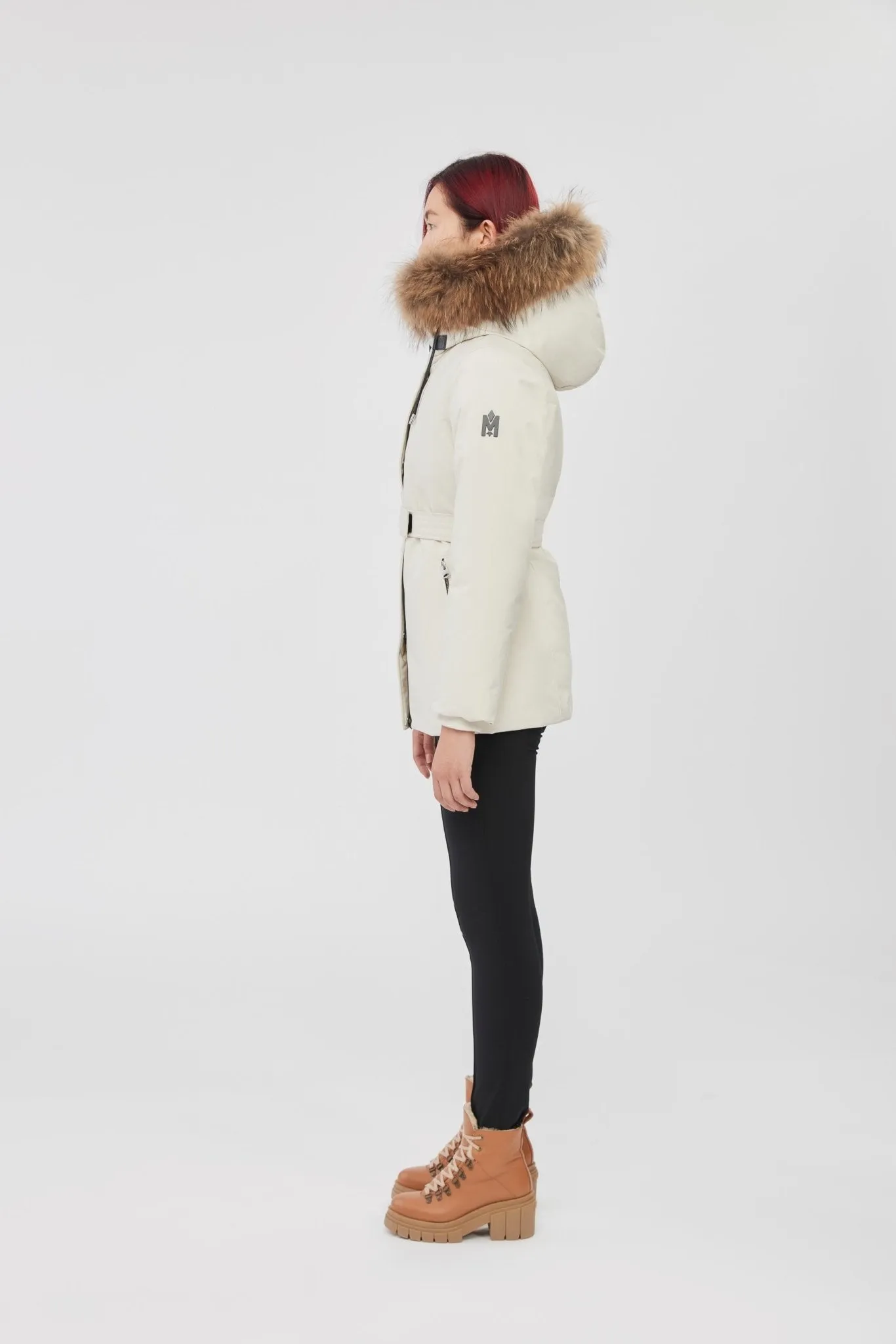 MACKAGE JENI-F - Down Parka With Removable Bib And Natural Fur