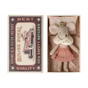 Maileg Princess Mouse, Little Sister in Matchbox