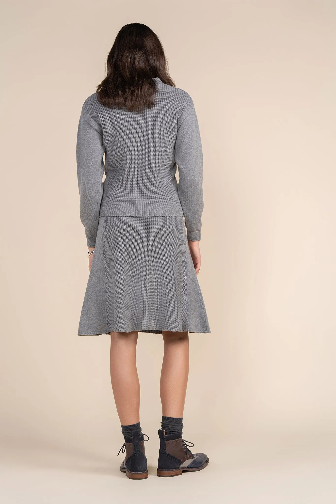 Marinha Skirt in Stone Gray