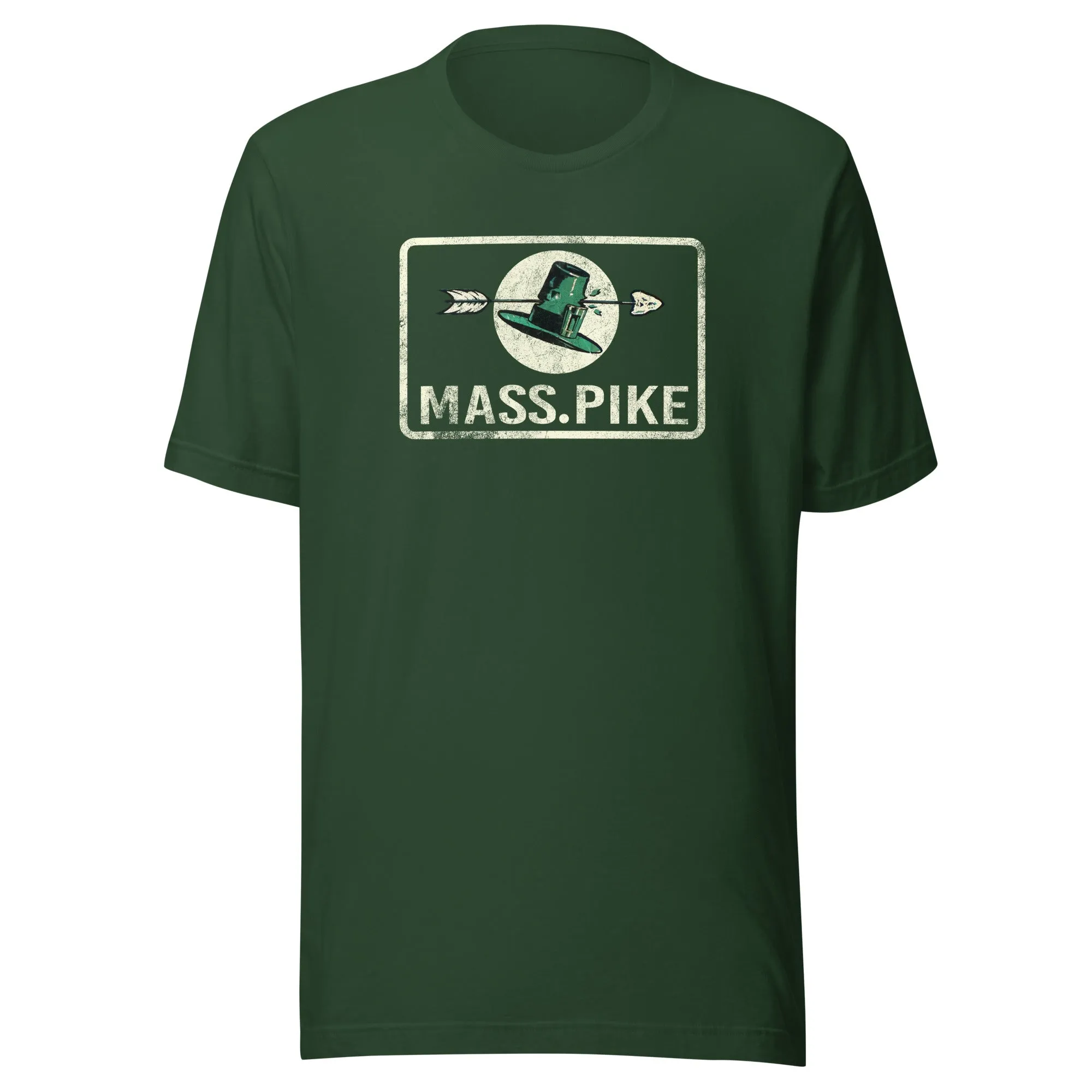 Mass Pike T Shirt - Retro 1960s Massachusetts Highway Sign