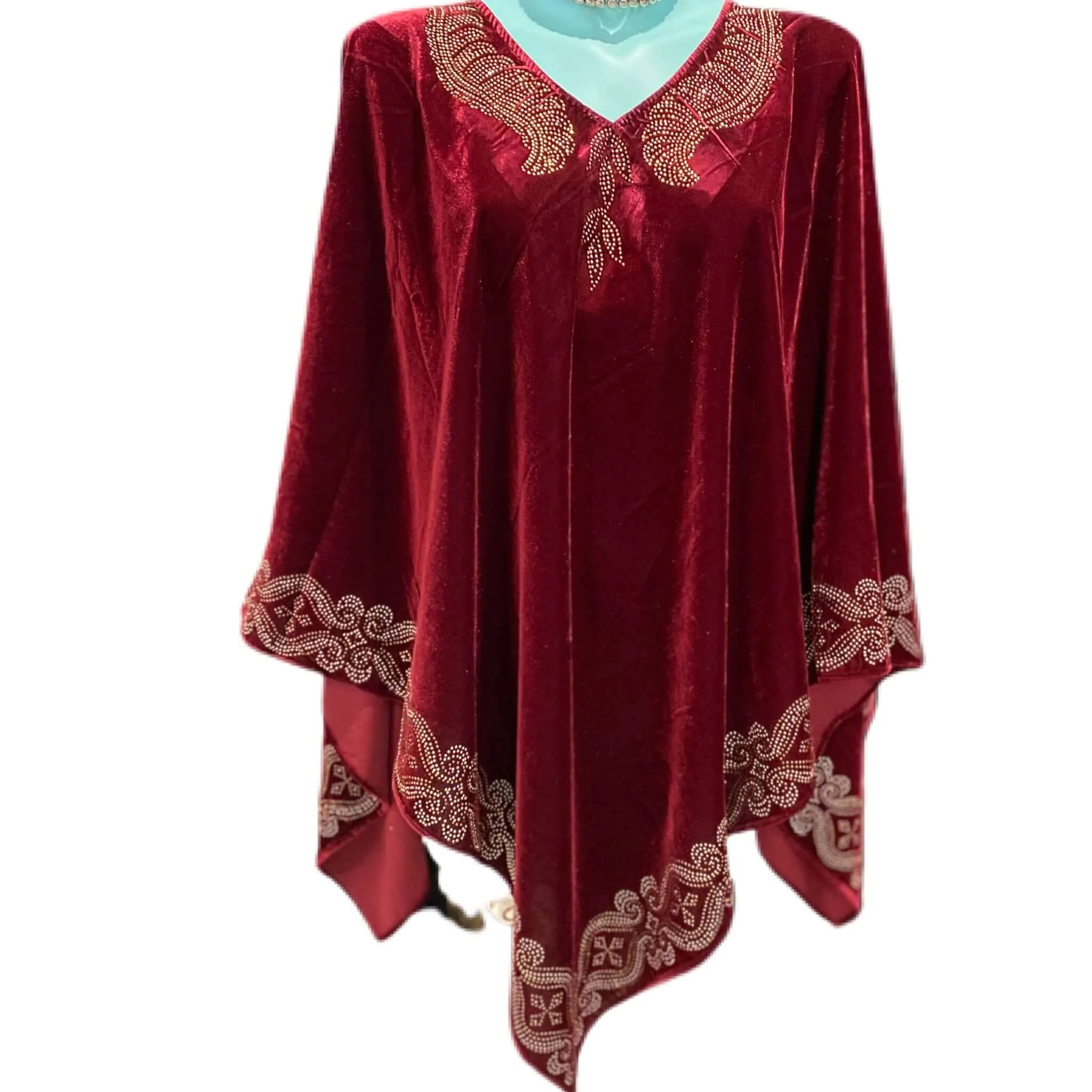 Maya Velvet Silk Luxe Poncho