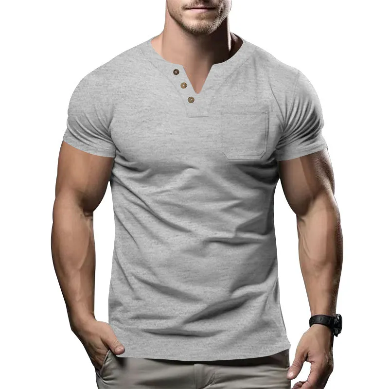 Men's Casual V-Neck T-Shirt