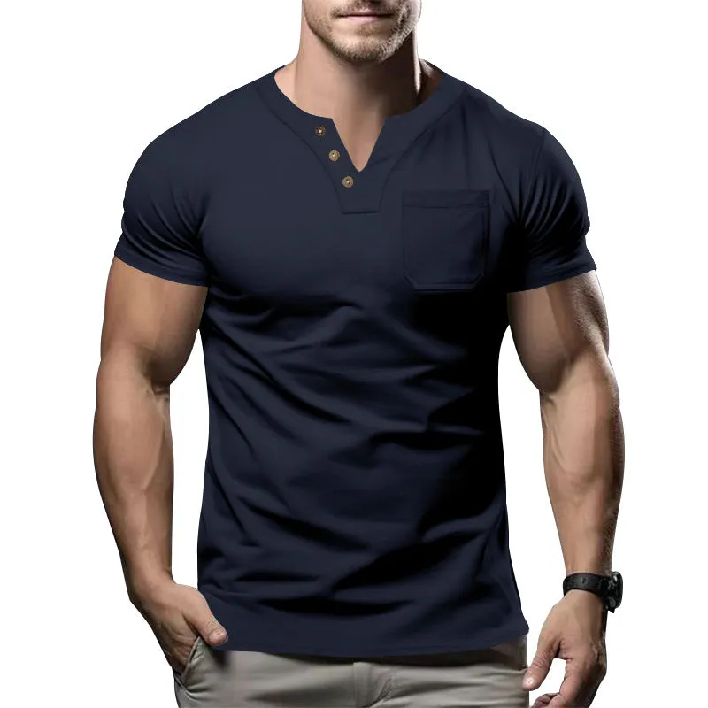 Men's Casual V-Neck T-Shirt