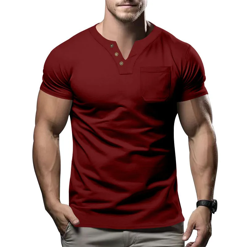 Men's Casual V-Neck T-Shirt