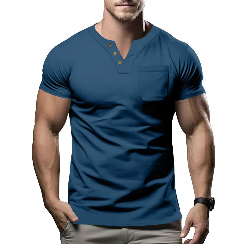 Men's Casual V-Neck T-Shirt