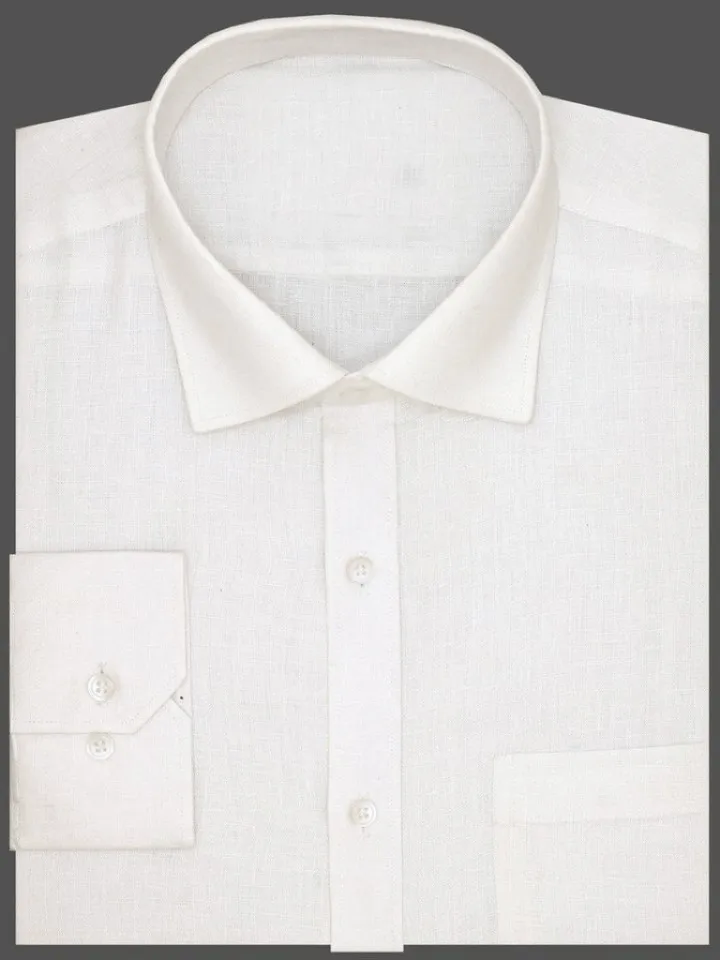 Men's Formal Cotton Blend Plain Shirt