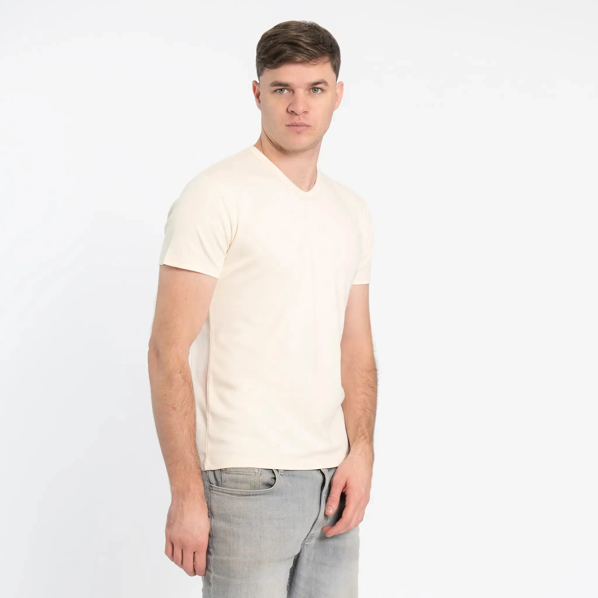 Men's Organic Pima Cotton V-Neck T-Shirt