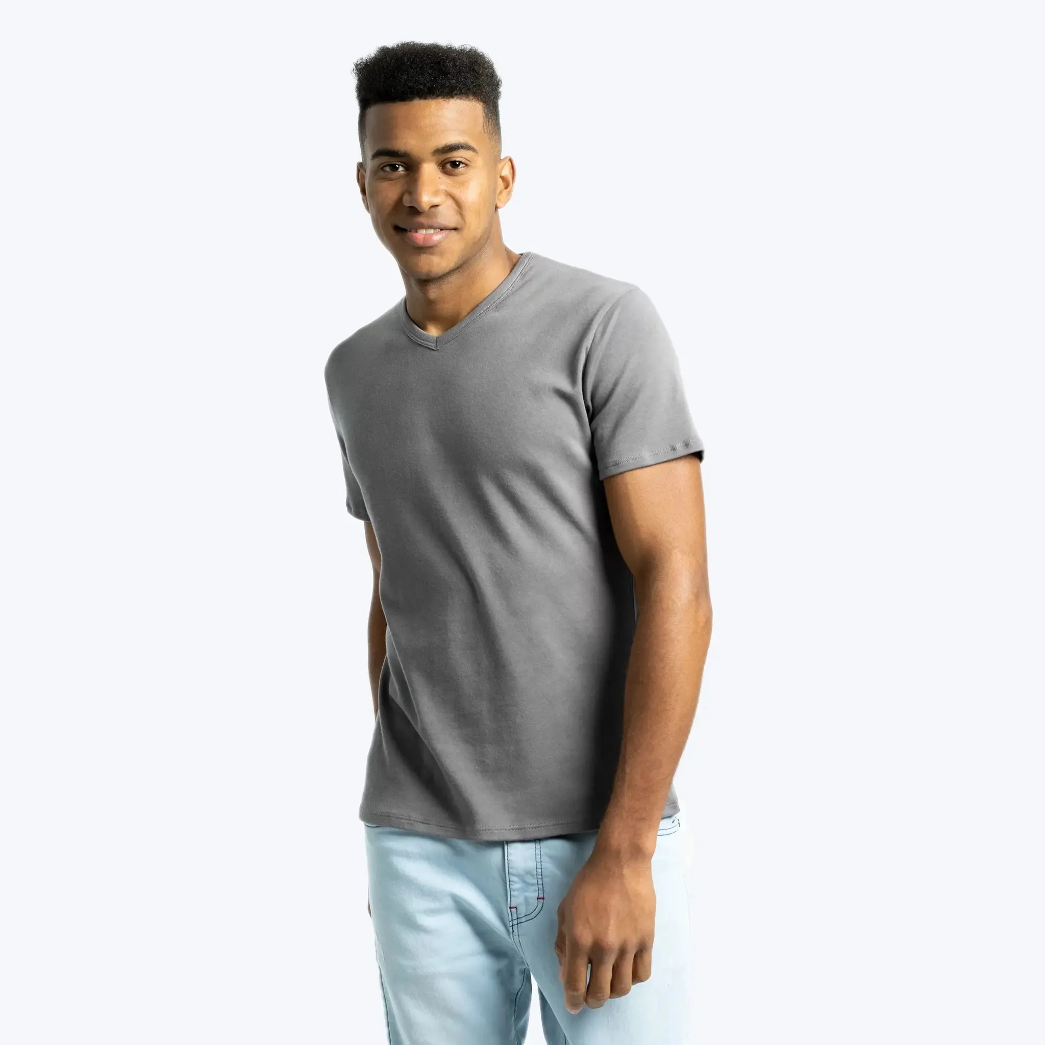 Men's Organic Pima Cotton V-Neck T-Shirt