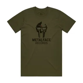 Metalface Records Shirt - Army